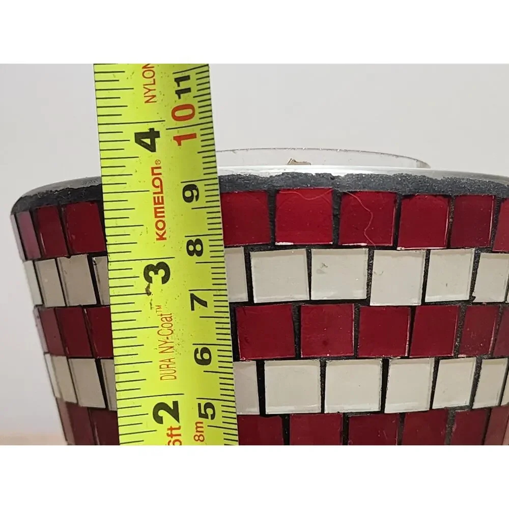 Home Interiors Patriotic Stars And Stripes Mosaic 11622 Candle Shade/Topper